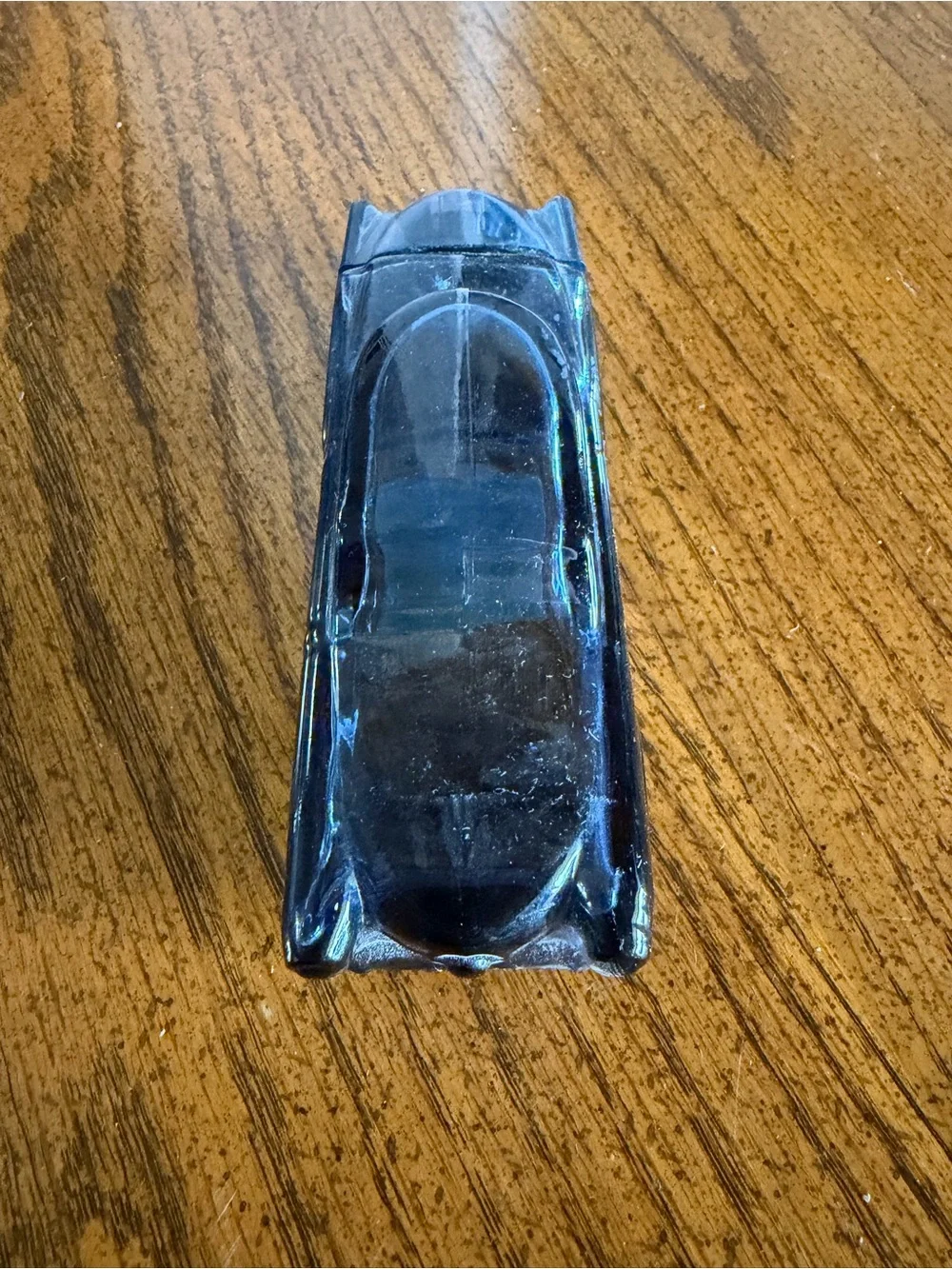 Avon Blue Glass '51 Studebaker' Wild Country After Shave Bottle